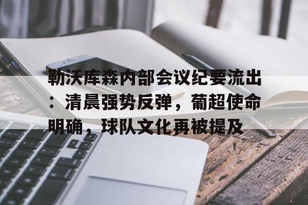 关于勒沃库森内部会议纪要流出：清晨强势反弹，葡超使命明确，球队文化再被提及的信息